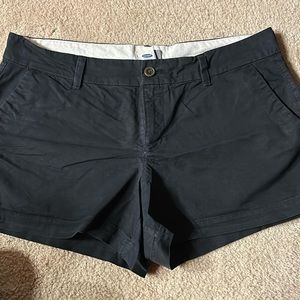 Old navy black cotton shorts size 12